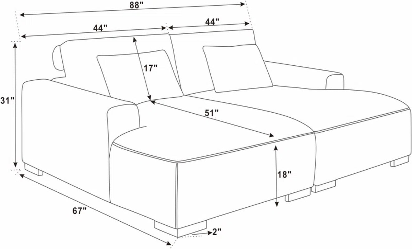 Axiel 88'' Modern Upholstered Sleeper Sofa – Stylish Convertible Seating for Home & Guests - HomeMuse