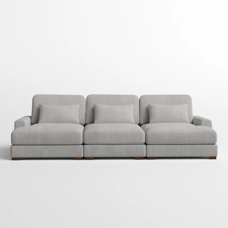 Antravian 127.5'' Oversized Corduroy Sofa – Ultra-Cozy & Stylish Seating for Spacious Living Areas - HomeMuse