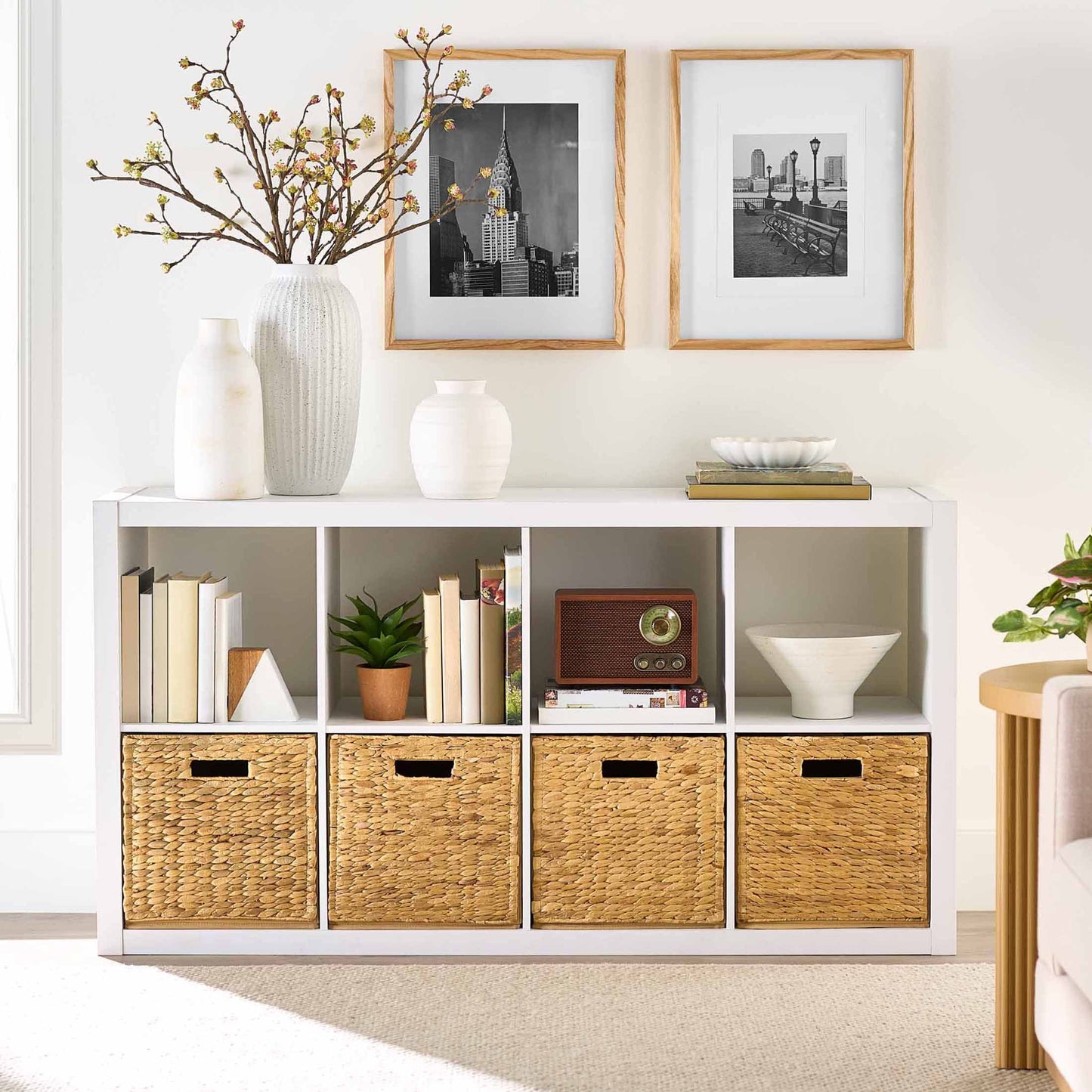 Better Homes & Gardens 8-Cube Storage Organizer – Stylish & Functional Shelving (Solid Black) - HomeMuse