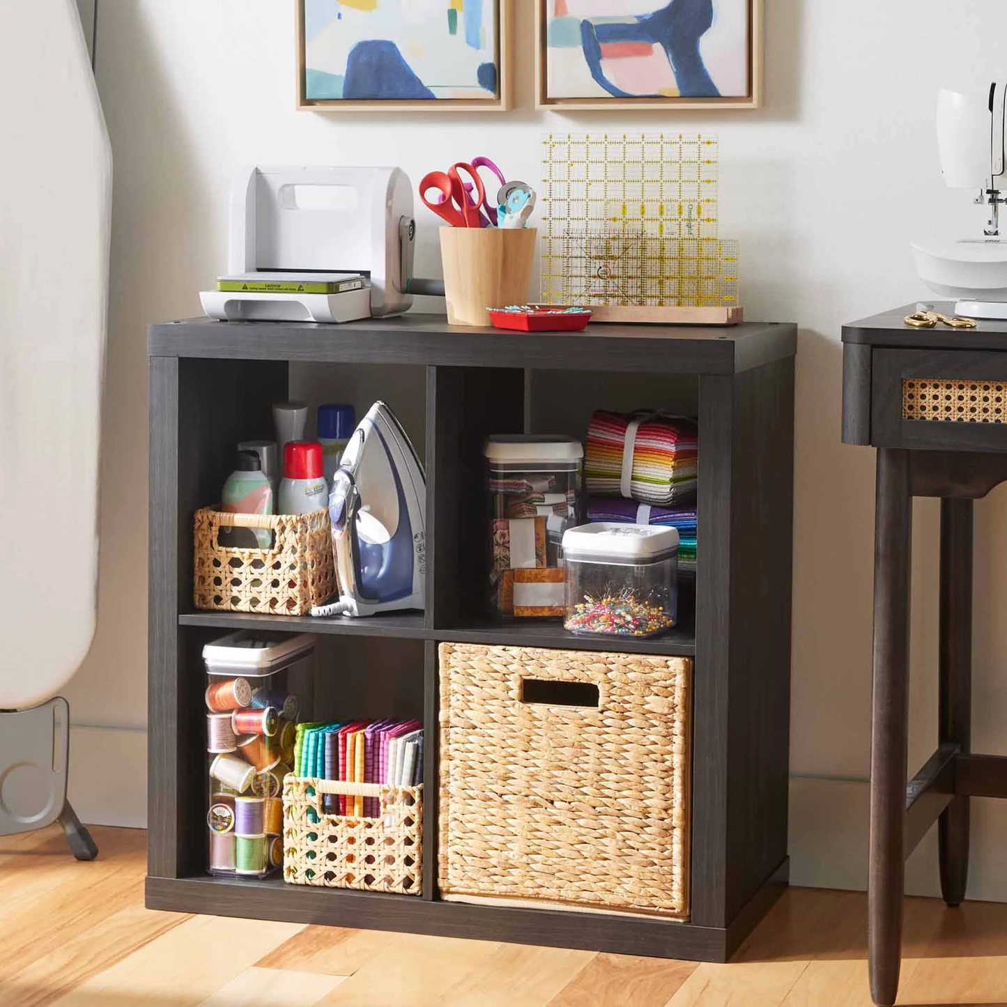 Better Homes & Gardens 4-Cube Storage Organizer – Stylish & Functional Shelving (White Texture) - HomeMuse