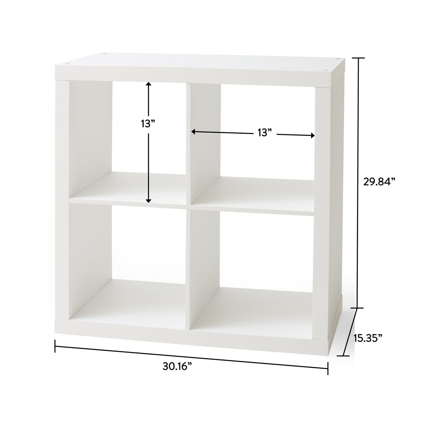 Better Homes & Gardens 4-Cube Storage Organizer – Stylish & Functional Shelving (White Texture) - HomeMuse