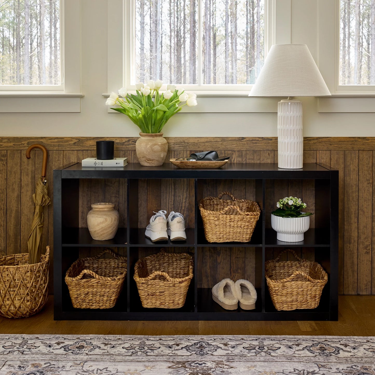 Better Homes & Gardens 8-Cube Storage Organizer – Stylish & Functional Shelving (Solid Black) - HomeMuse