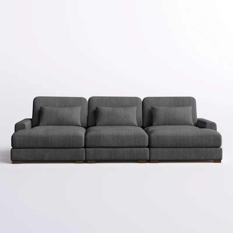 Antravian 127.5'' Oversized Corduroy Sofa – Ultra-Cozy & Stylish Seating for Spacious Living Areas - HomeMuse
