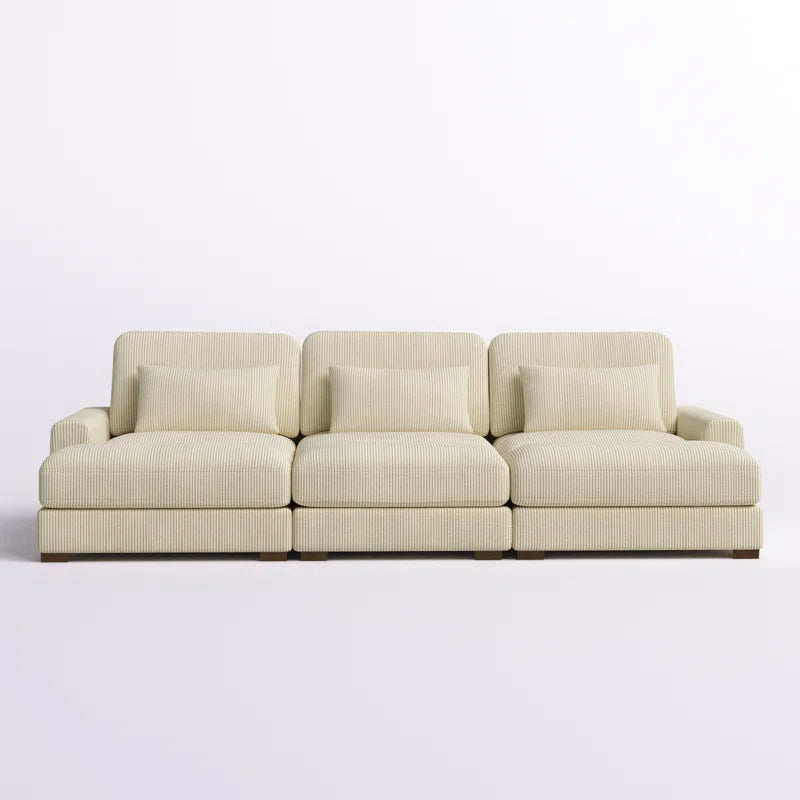 Antravian 127.5'' Oversized Corduroy Sofa – Ultra-Cozy & Stylish Seating for Spacious Living Areas - HomeMuse