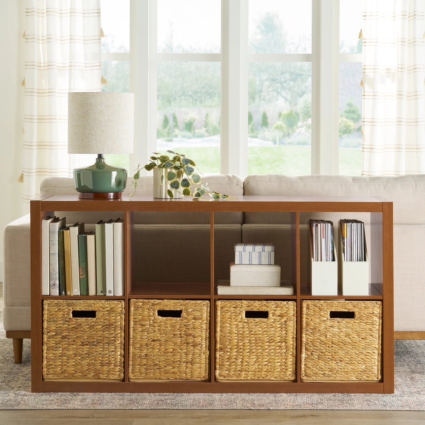 Better Homes & Gardens 8-Cube Storage Organizer – Stylish & Functional Shelving (Solid Black) - HomeMuse