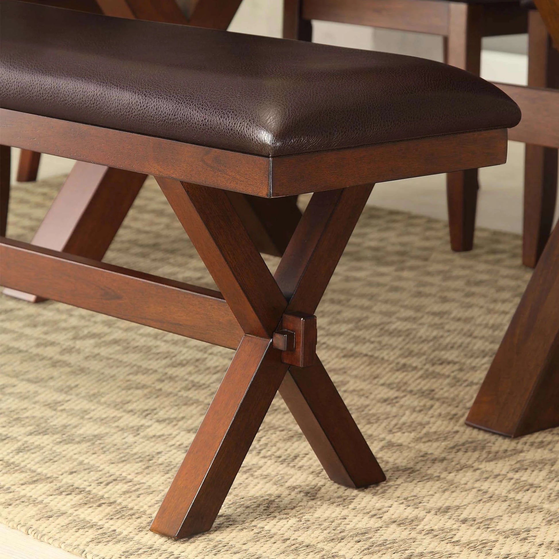 Better Homes & Gardens Maddox Bench – Stylish Espresso Dining & Entryway Seating with Padded Cushion - HomeMuse