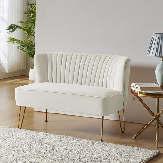 Celisha 45'' Compact Upholstered Loveseat – Cozy & Stylish Seating for Small Spaces - HomeMuse