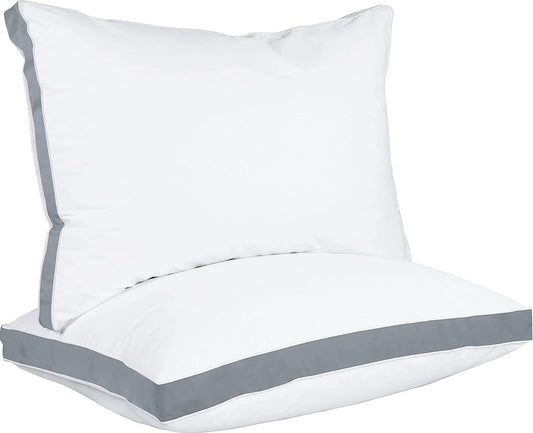 🛏️ Premium Gusseted Queen Pillows – Set of 2 | Cooling, Hypoallergenic, Hotel-Quality Support - HomeMuse