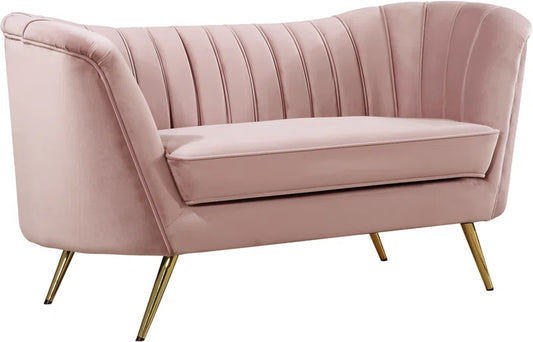 Tiberius 65'' Luxe Velvet Loveseat – Elegant & Spacious Seating for Living Room & Lounge - HomeMuse