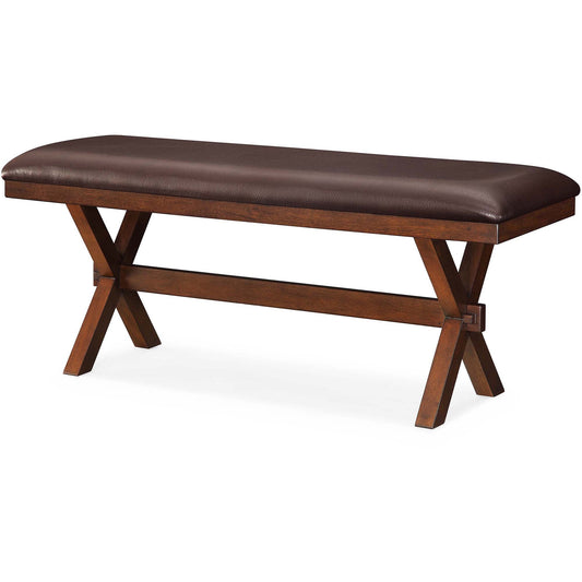 Better Homes & Gardens Maddox Bench – Stylish Espresso Dining & Entryway Seating with Padded Cushion - HomeMuse
