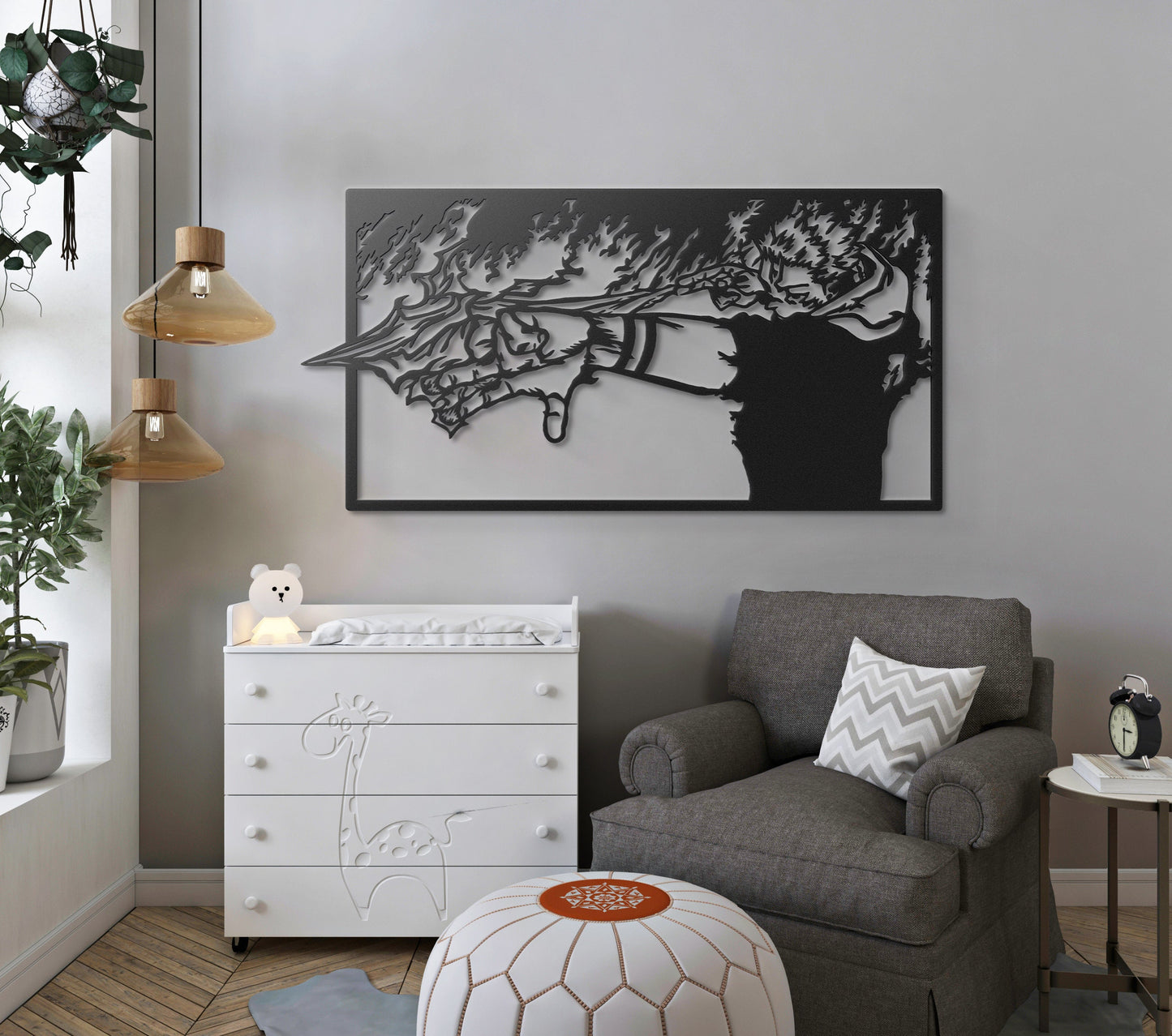 Custom Anime Metal Wall Art – Premium UV Printed Decor | HomeMuse